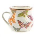 Taza De Esmalte Mackenzie-childs 473 ml Jard&iacute;n De Mariposas