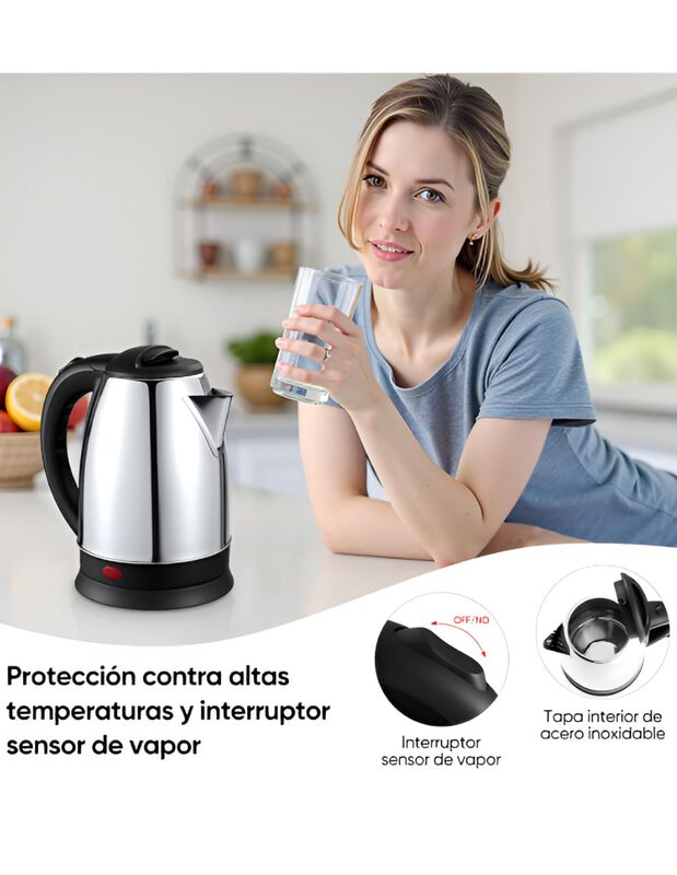 Hervidor El&eacute;ctrico De Agua Para Cocina Y Oficin... image number null