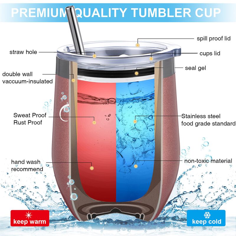 Vasos T&eacute;rmicos Suclain 355 ml Acero Inoxidable ... image number null