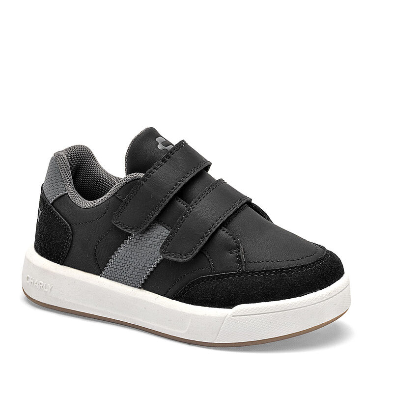 Charly tenis para ni&ntilde;o  negro gris cod 139631-D image number null