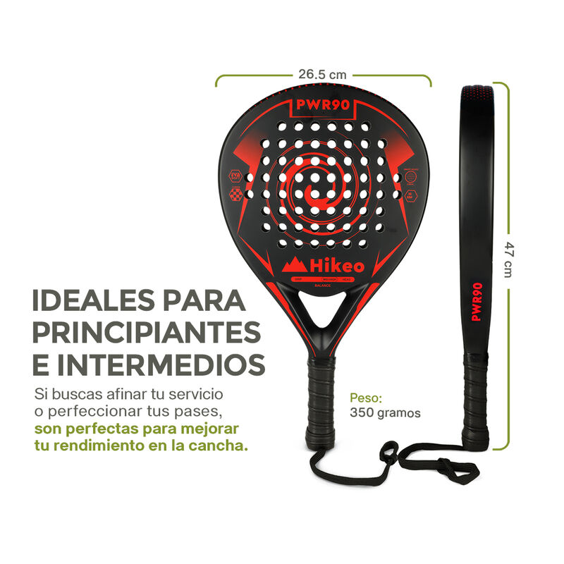 Pala de Padel con 3 Pelotas Funda Grip Raqueta ... image number null