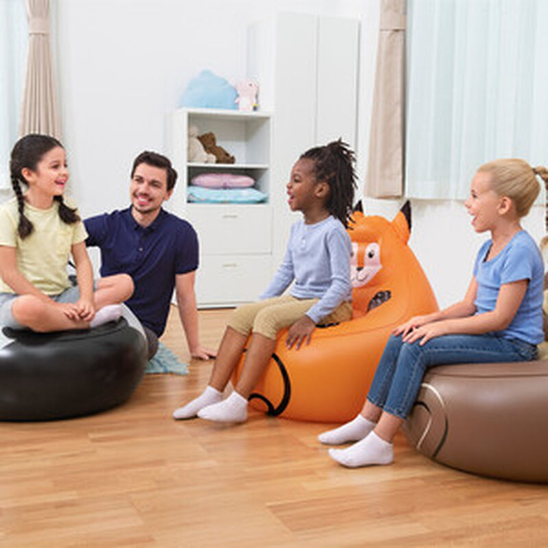 Sill&oacute;n Inflable .72X.72X.64-72cm Figura Zorro P... image number null