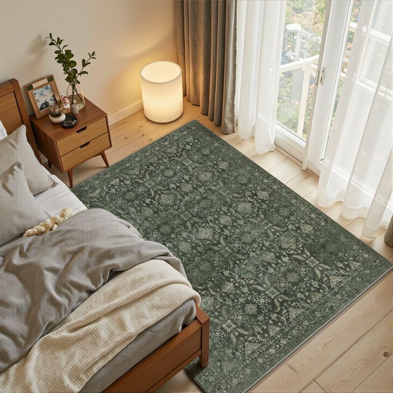 Alfombra Rugxara Green 91x150 Cm Lavable image number null
