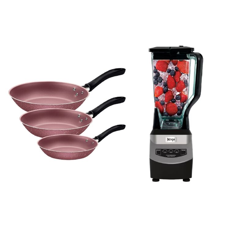 Combo Sartenes Tramontina Linz 3 Pzas Rosa Gran... image number null