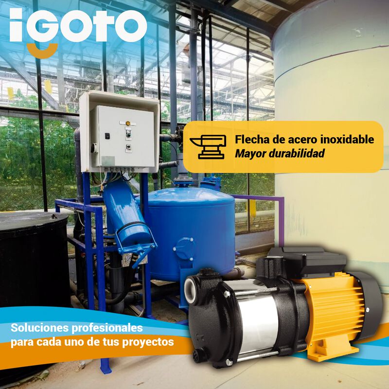 Bomba Para Agua Multietapa Horizontal Igoto 3/4... image number null