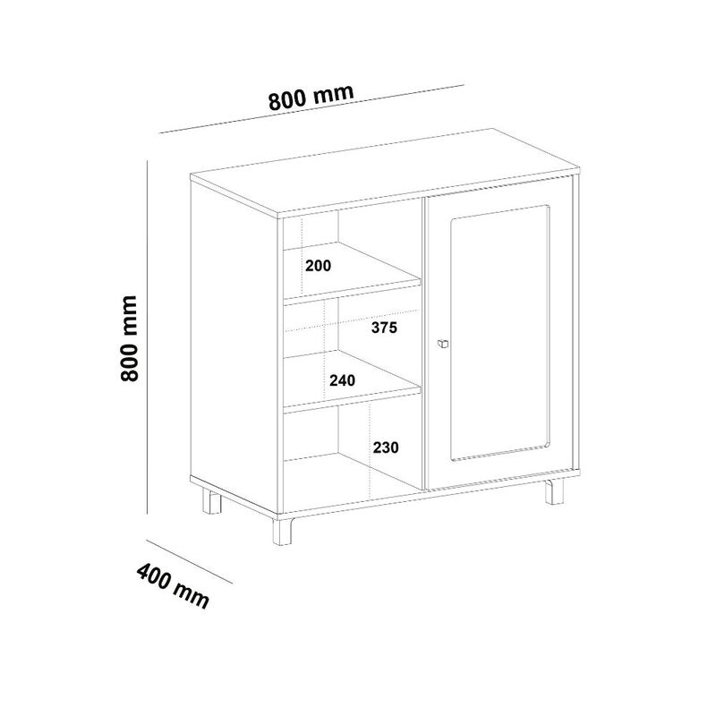 Credenza Bertolini Charlotte Pino Off White image number null
