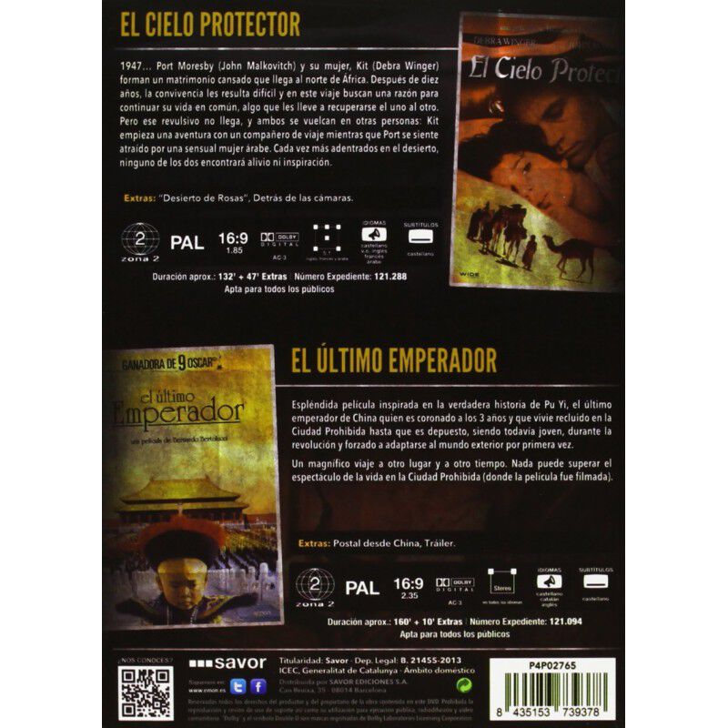 Pack Bernardo Bertolucci: El Cielo Protector  E... image number null