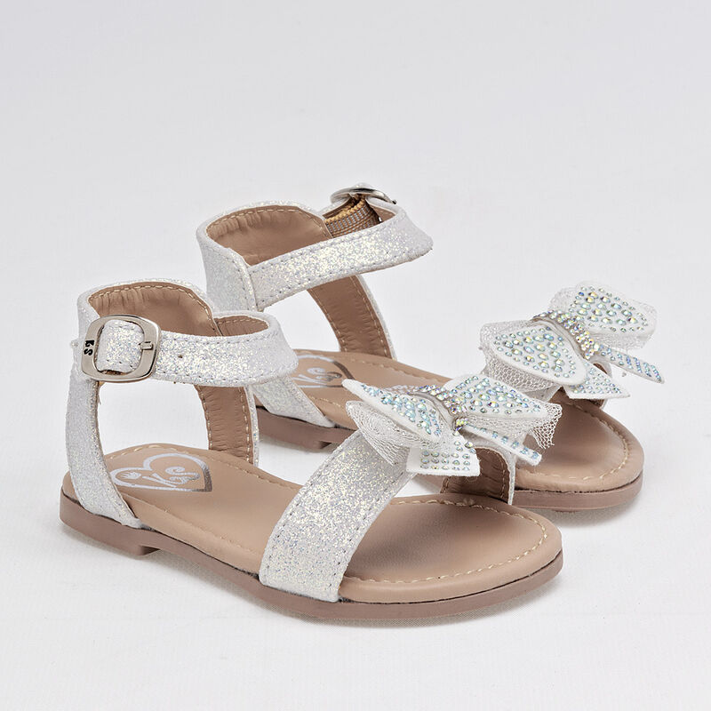 Ks Sandalia para bebé niña blanco tornasol image number null