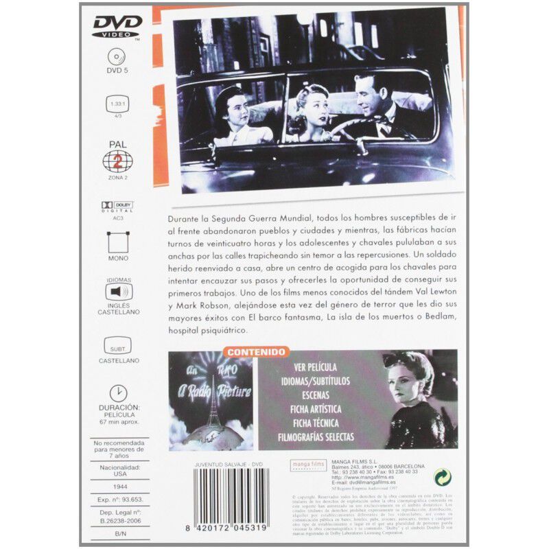 Juventud Salvaje [dvd] (1944) Youth Runs Wild image number null