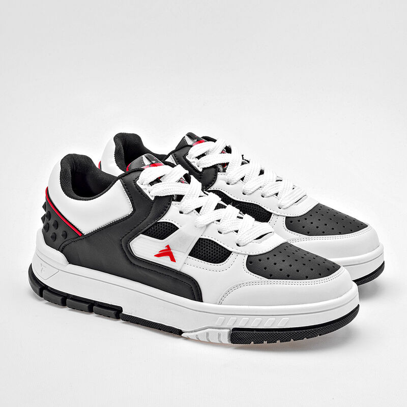 Clasben Tenis urbano para hombre blanco negro image number null
