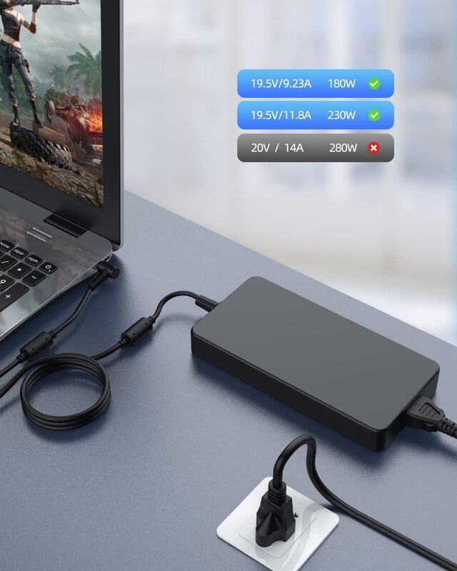 Cargador Nicpower 230w Para Asus Rog Strix G15 ... image number null