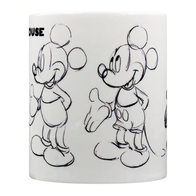 Taza Boceto Mickey Mouse Disney Cer&aacute;mica 320 ml... image number null