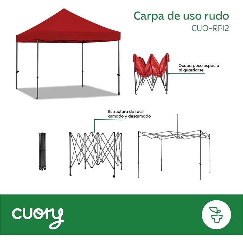 CARPA TOLDO CUORY CUORPI2 REFORZADO 3X3 SIN PAR... image number null