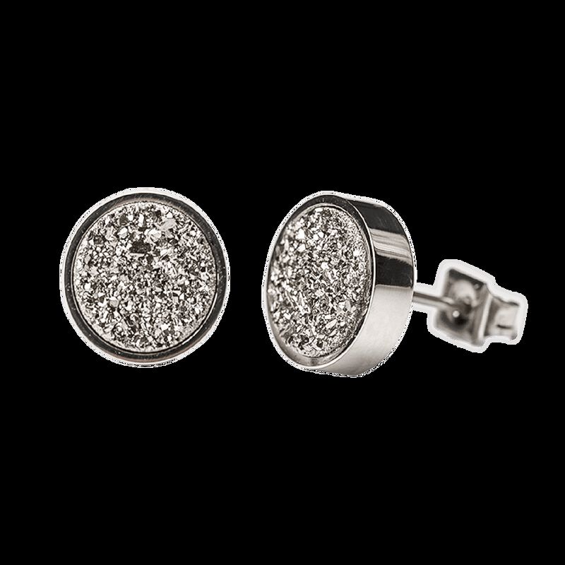 Aretes Acero Inoxidable Mujer Piedra Preciosa C... image number null