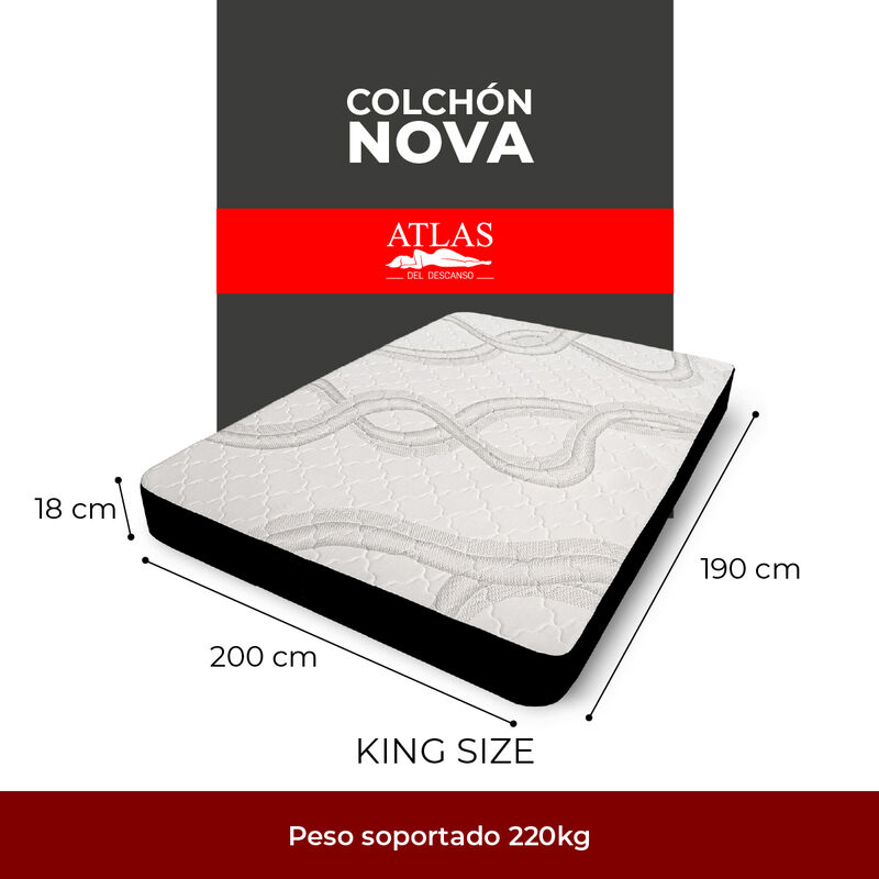 Colch&oacute;n En Caja King Size Nova Prime Firmeza Me... image number null