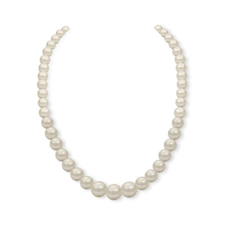 Collar Creciente Perlas de Cristal Zvezda Plata... image number null