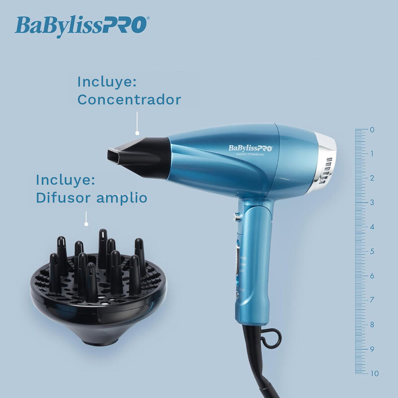 Secador Babylisspro Nano Titanium Bnt910 Plegab... image number null