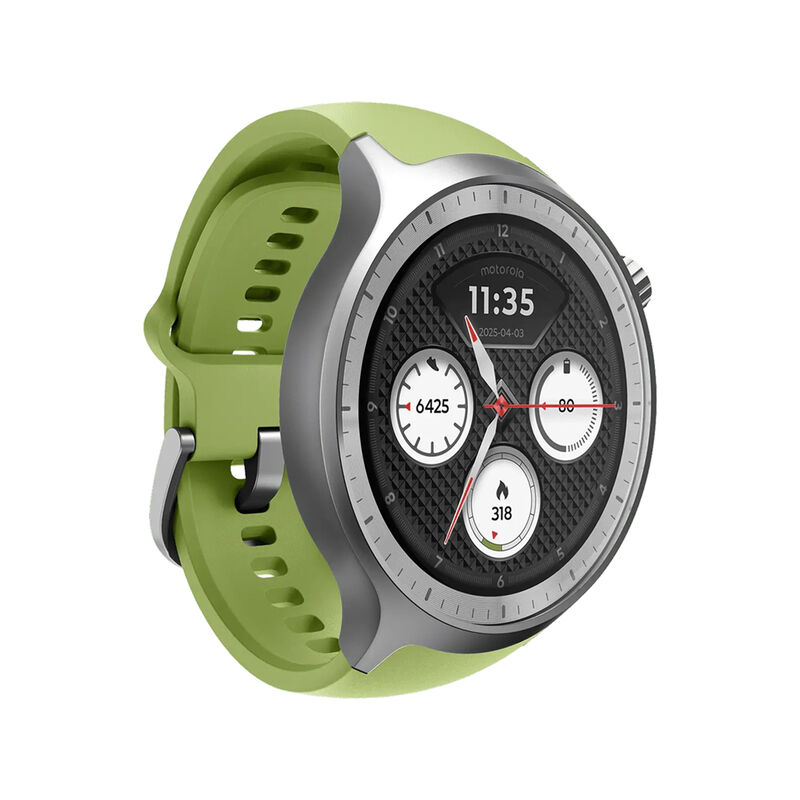 Motorola Moto Watch Matte Silver Herbal Garden ... image number null