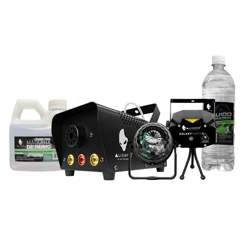 Kit Party M&aacute;quina L&iacute;quido Limpiador Humo Ball L... image number null