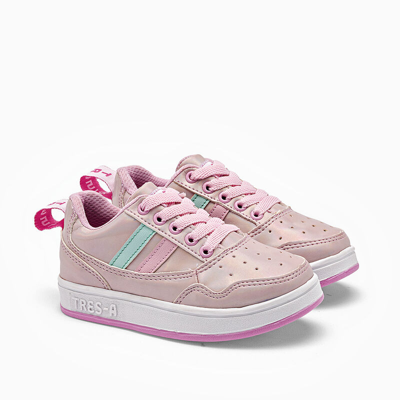Tres-A tenis para BEB&Eacute; rosa tornasol cod 140833... image number null