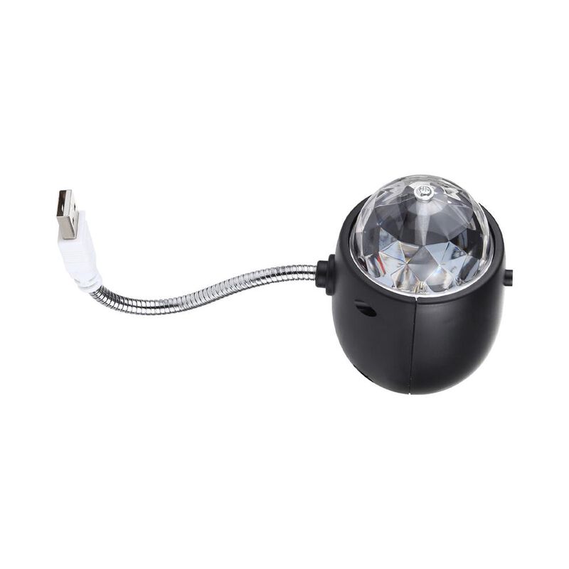 Mini Luz Disco Rotatoria USB Alienpro 3RGB+W Po... image number null
