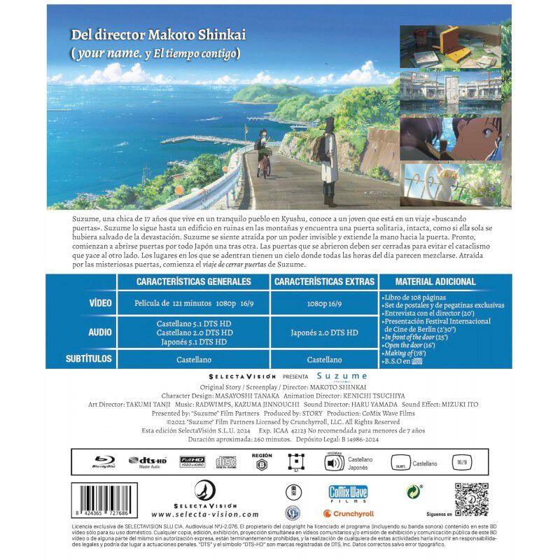Suzume (edici&oacute;n Coleccionista) [blu-ray,bso] (2... image number null