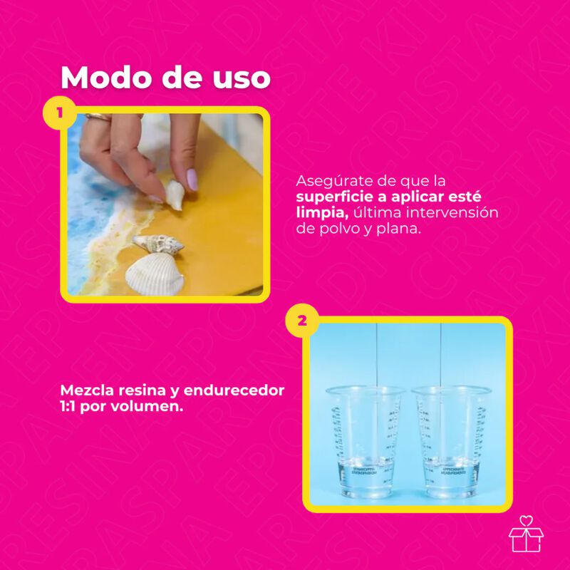 Resina Ep&oacute;xica Alta Transparencia 946 Ml 1:1 Di... image number null