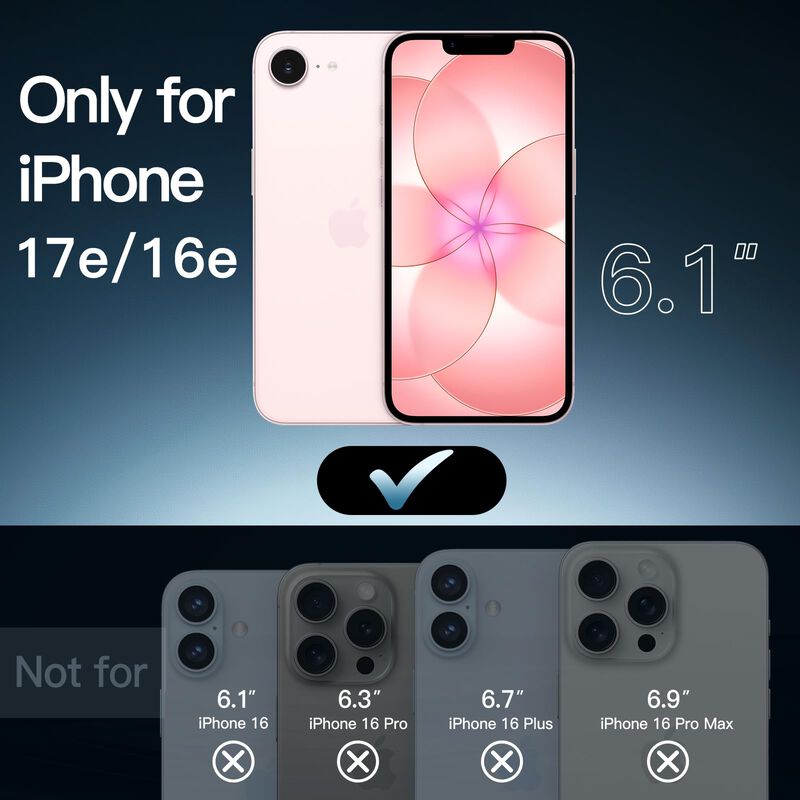Funda Magn&eacute;tica Jetech Para iPhone 17e/16e Rosa... image number null
