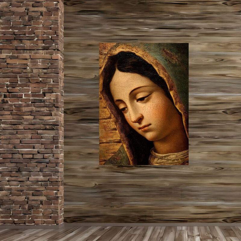 Cuadro Decorativo Religioso 60x80cm V&iacute;rgen de G... image number null
