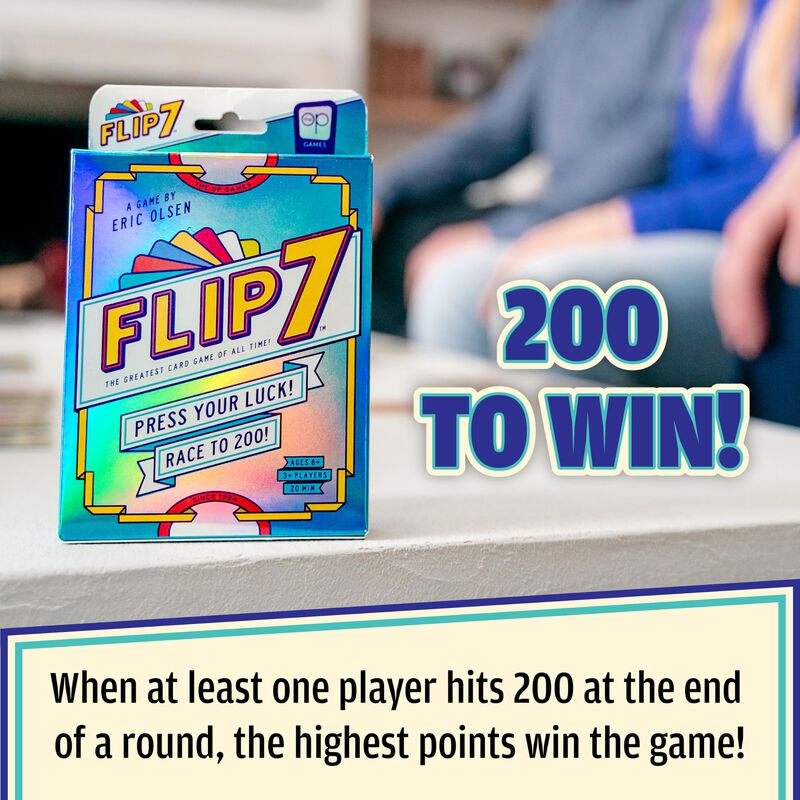 Juego De Mesa Usaopoly Flip 7, Juego De Cartas ... image number null