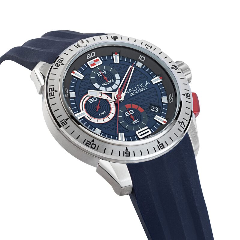 Reloj Nautica Napnsf108 Nst 101 De Silicona Gri... image number null
