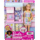 Barbie Profesiones Set Helader&iacute;a con Mu&ntilde;eca HCN46