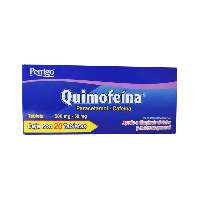 Paracetamol - Cafeina 500/50 Mg 20 Tableta(s) image number null