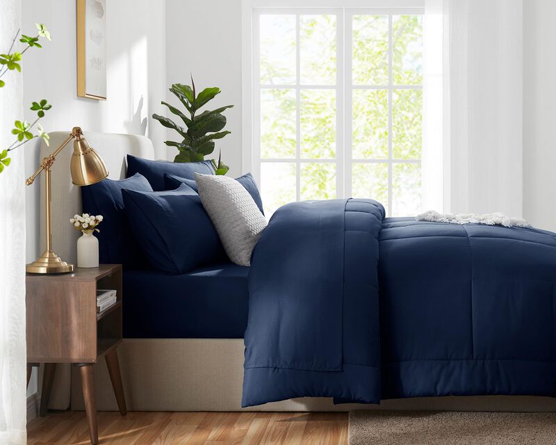 Juego De Edred&oacute;n Cozylux Blue King Size Para Ca... image number null