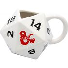 Taza 3D Dado Dungeons & Dragons Dragones & Mazmorras Cer&aacute;mica 350 mls