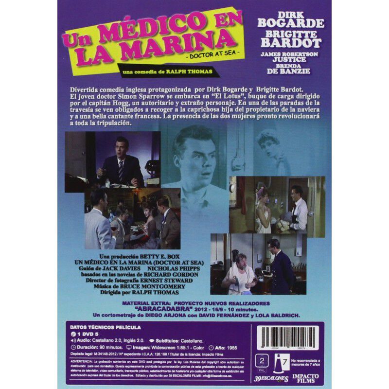 Un M&eacute;dico en la Marina [DVD] (1955) Doctor at S... image number null