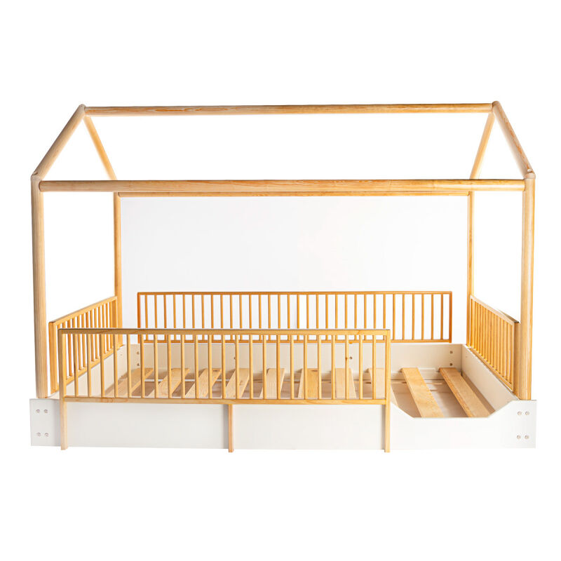 Cama Casa Montessori de Madera - Individual Dud... image number null