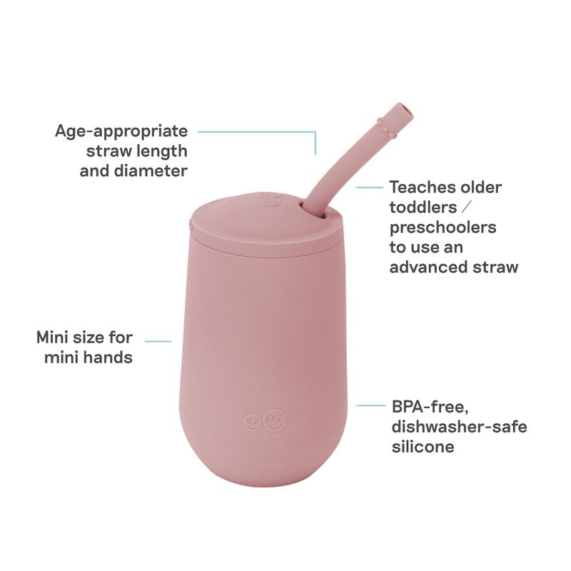 Vaso Para Beber Ezpz 240 ml Rosa + Sistema De P... image number null