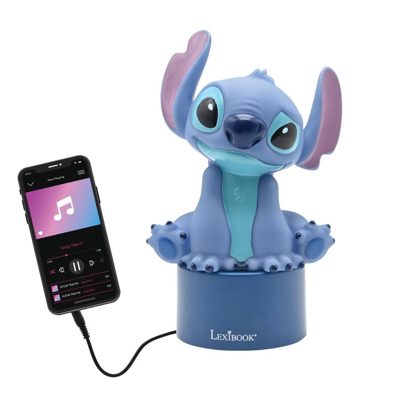 Altavoz Nightlight Lexibook Disney Stitch, Camb... image number null