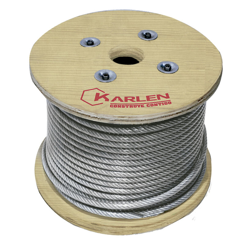 Cable Pesca Acero Inox 1x7 Vinil Transparente 1... image number null