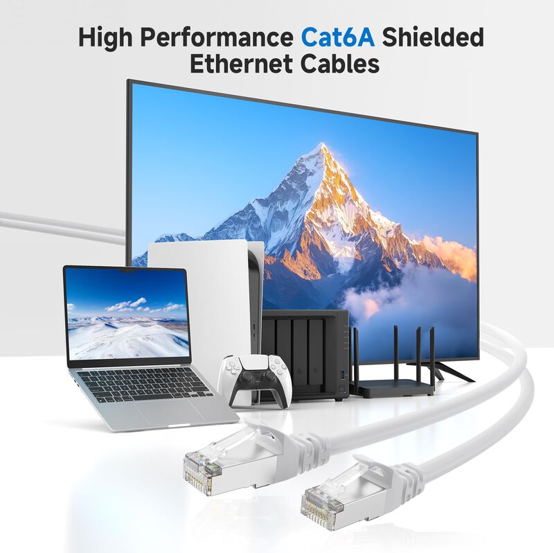 Cable Ethernet Matters Cat 6a, 10 Gbps, 9 M, Bl... image number null