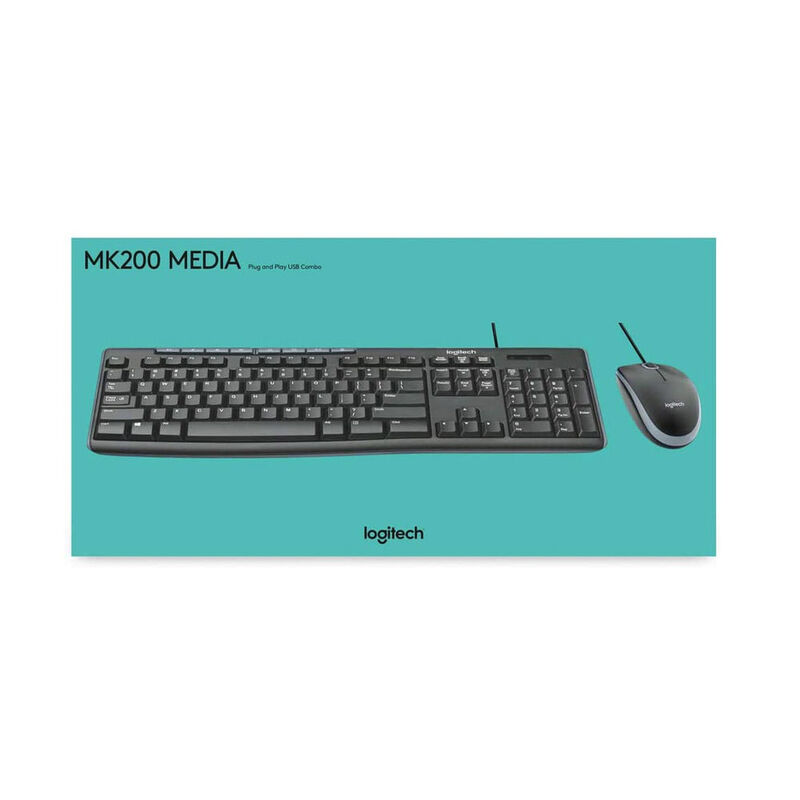 Logitech Teclado Y Mouse Al&aacute;mbrico Mk200 920-00... image number null