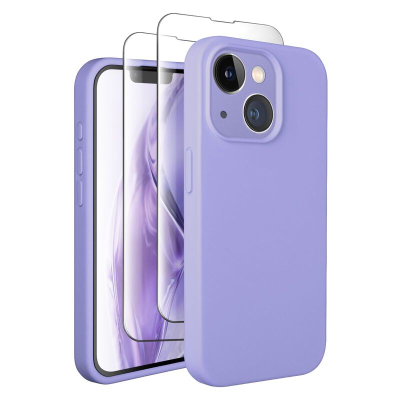Funda Para Iphone 13 De 6,1" Lila Claro +pantal... image number null