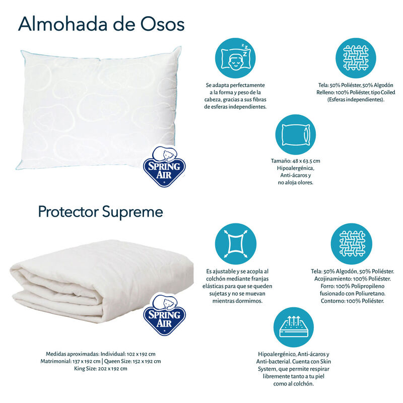 Colchón Queen Size Spring Air Phantom + Box Dic... image number null