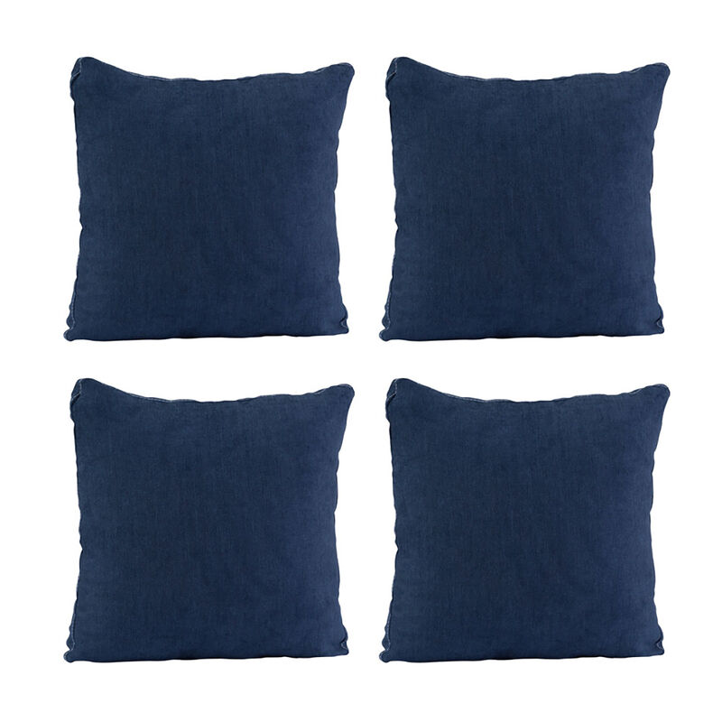 Set de 4 Cojines Dicasa ZitaOne Azul Marino image number null