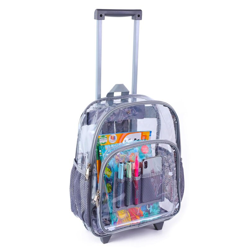 Mochila Covax Rolling De Pvc Transparente Resis... image number null