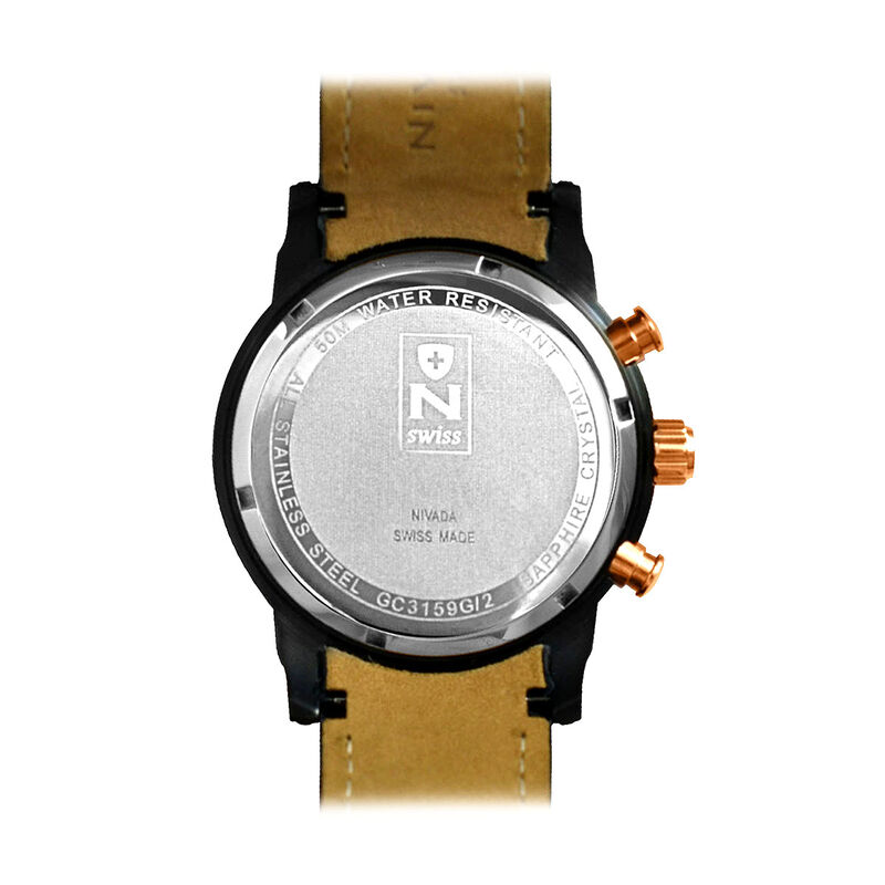 Reloj Nivada MoonMaster Cab Pav/Piel Chrono Neg... image number null