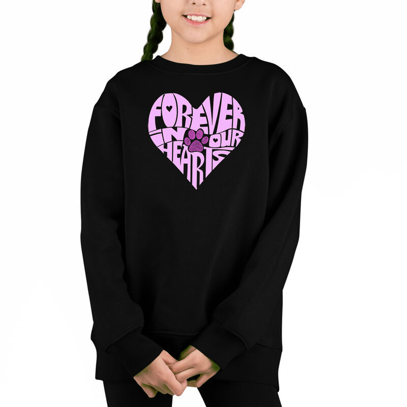 Sudadera De Cuello Redondo Word Art Para Ni&ntilde;a -... image number null