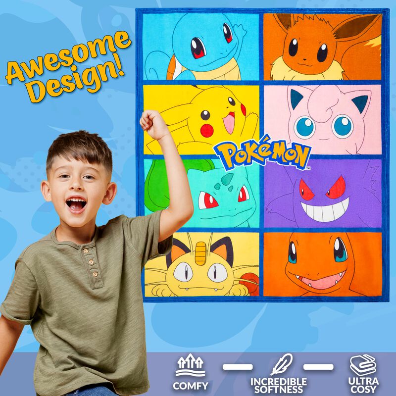 Cama De Forro Polar Suave Con Dise&ntilde;o De Pok&eacute;mon... image number null
