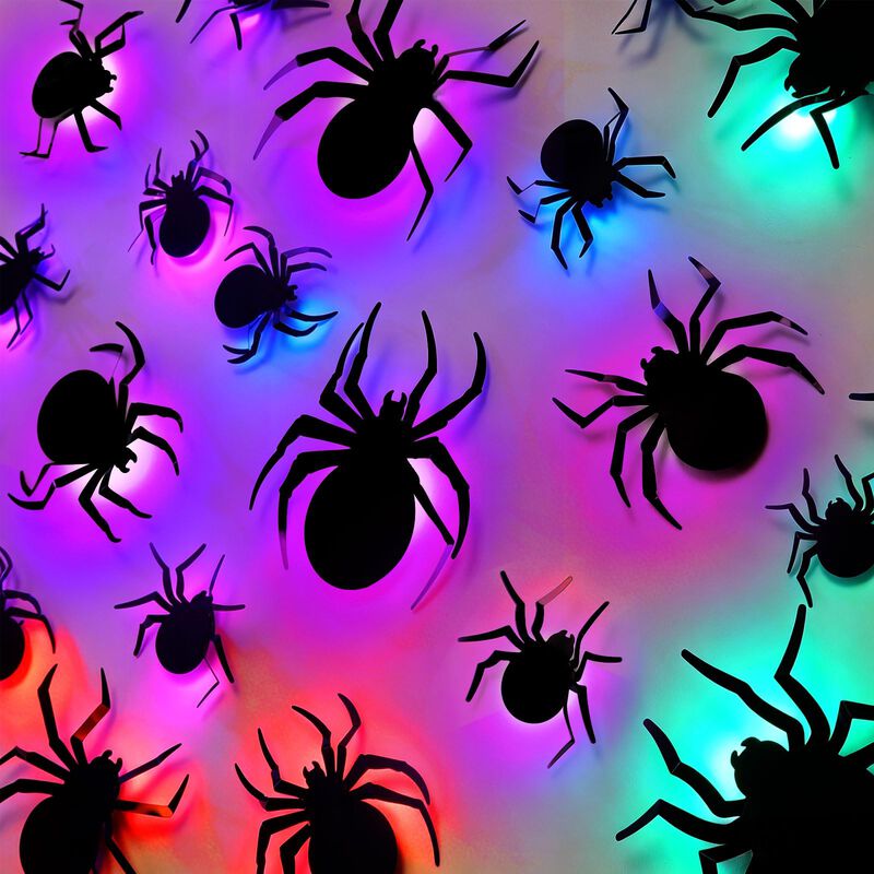 Pegatinas 3d Ara&ntilde;a Ccinee 36 Piezas Iluminadas ... image number null